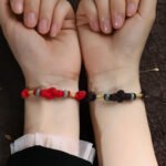 Red Jade Luck Fate Knot Braided Couple Bracelet