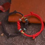 Red Jade Luck Fate Knot Braided Couple Bracelet