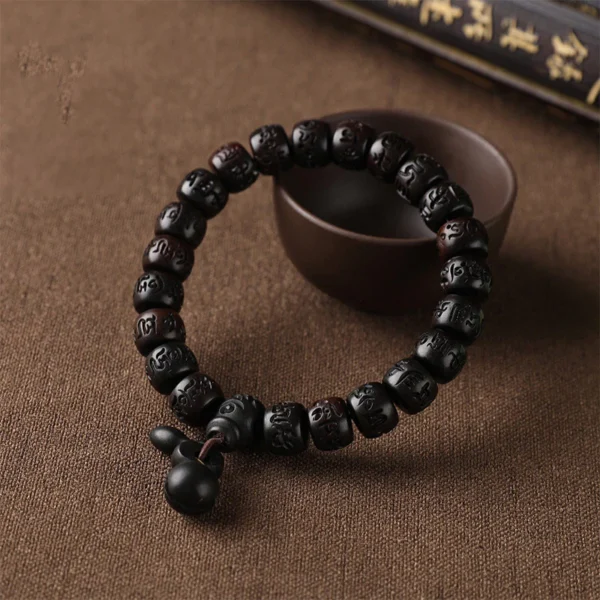 Tibetan lightning strike wooden protective bracelet