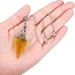 Crystal Chip Resin Pendant Spiritual Jewelry