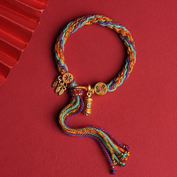 Tibetan Handmade Five-Colored Bracelet