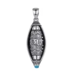 Tibet Om Mani Padme Hum Protection Necklace Rotatable Pendant