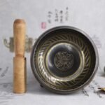 Tibetan Meditation Bowl for Healing and Mindfulness Om Mani Padme Hum Singing Bowl