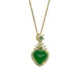 New titanium steel heart pendant necklace