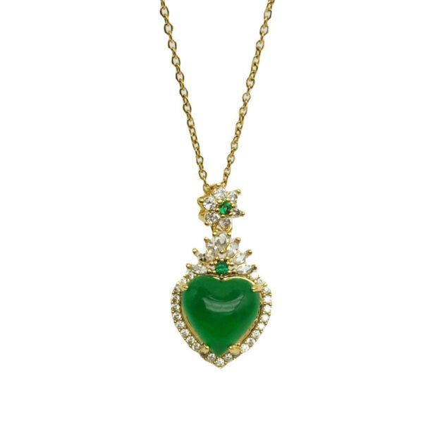 New titanium steel heart pendant necklace