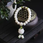 Lotus Natural White Bodhi Seed Luck Bracelet