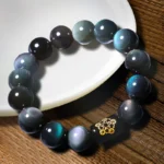 Natural Rainbow Obsidian Positive Transformation Bracelet