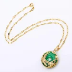 Natural Jade Prosperity Necklace