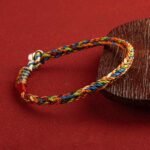 "May you be healthy and happy" Lucky Multicolored Bracelet