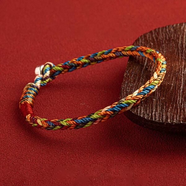 "May you be healthy and happy" Lucky Multicolored Bracelet