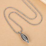 Tibet Om Mani Padme Hum Protection Necklace Rotatable Pendant