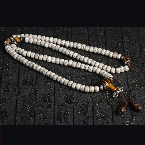 Handmade Tibetan Tiger Eye Bodhi Seed Peace Bracelet