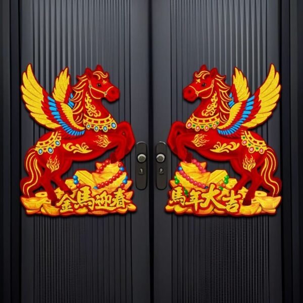 2026 Year of the Horse Zodiac Door Stickers