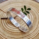 Chinese Taoist Retro-Style "Protective and Wealth-Attracting" Open Bangle